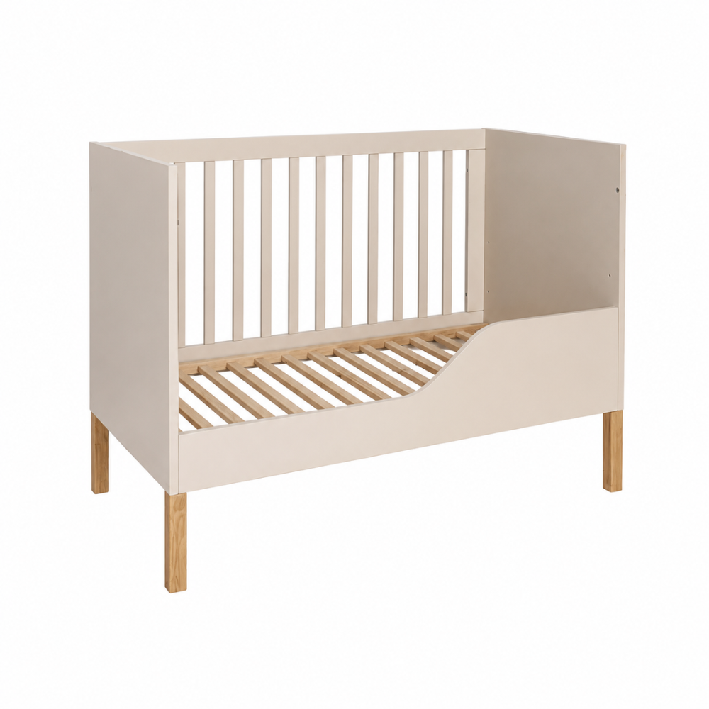 ATB ILA Babybett 120 × 60 cm mit Schutzgitter – Kaschmir – weitere Produktansicht 3