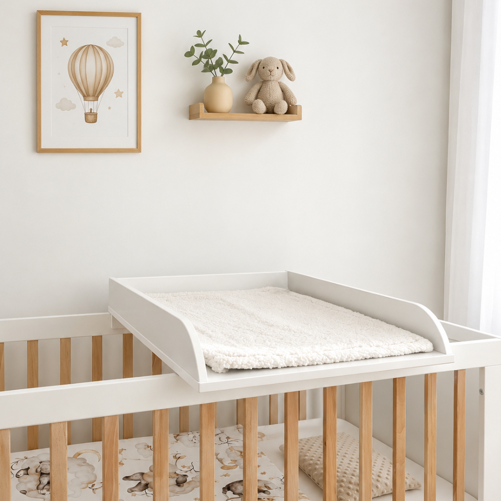 ATB Wickelaufsatz für Babybetten – Weiß – weitere Produktansicht 2
