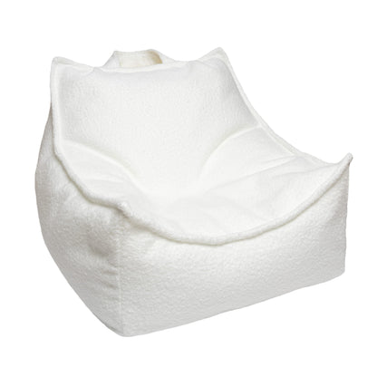 Boucle-Sitzsack für Kinder, Weiß