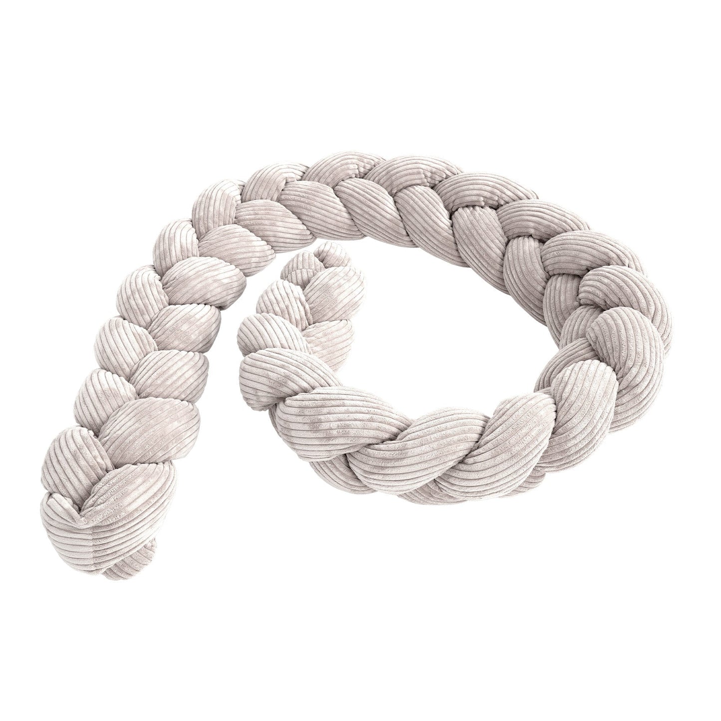 Crib Bumper Braid - Weicher Schutz für Babys | Ästhetisches Ecru Größe S -150 cm