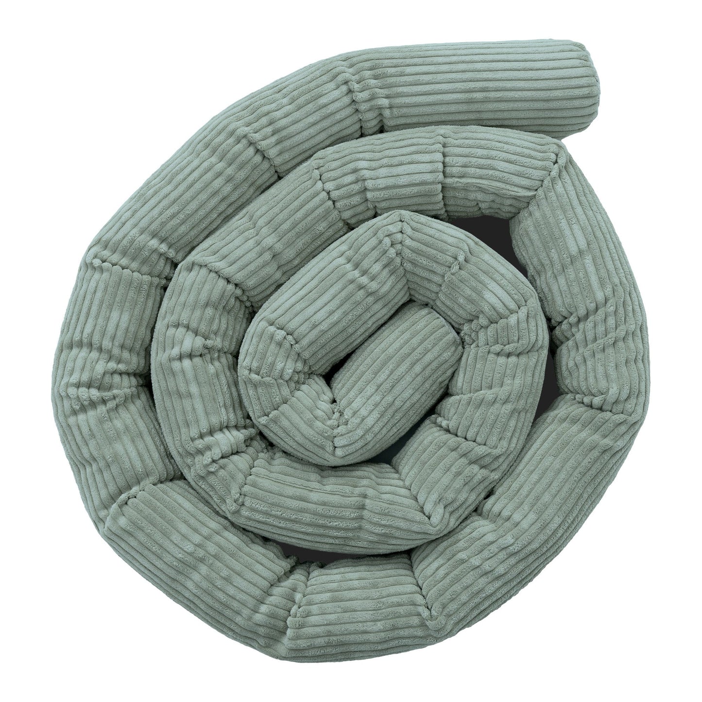 Protective Roll Bumper for Baby Crib  -  Safe Roll | Aesthetic Olive Green Size 3m