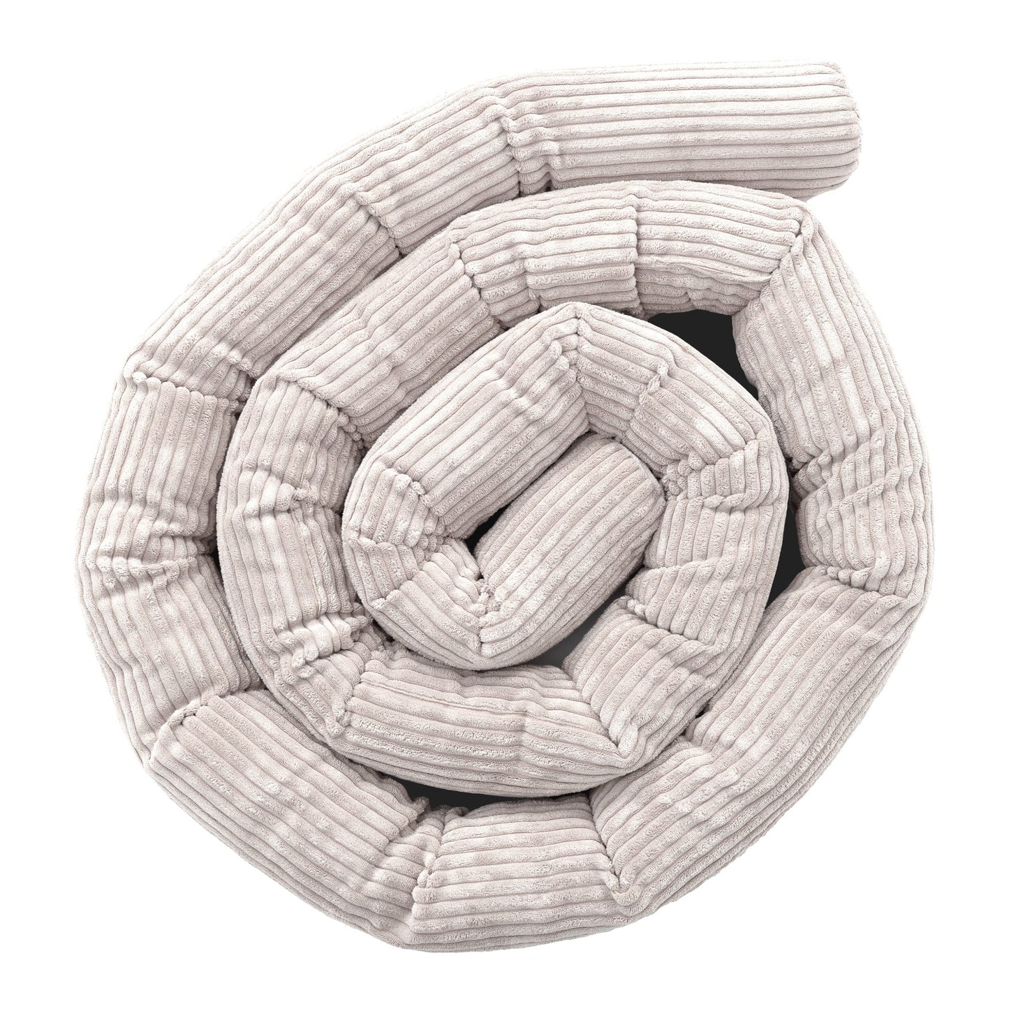 Protective Roll Bumper for Baby Crib  -  Safe Roll | Aesthetic Ecru Size 4m