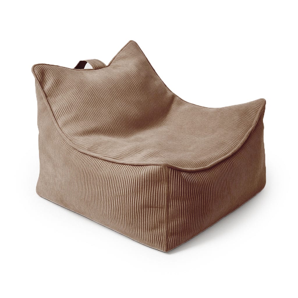 MeowBaby Slimcord ribstof kinderzitzak bruin