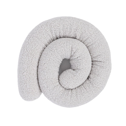 Baby Cot Bumper Pillow  -  Safe Roll | Bearly Cream 200 cm