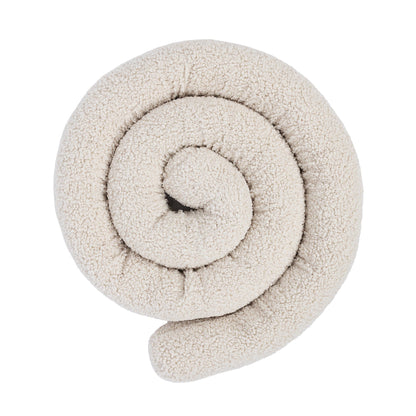 Baby Cot Bumper Pillow  -  Safe Roll | Bearly Cream 300 cm