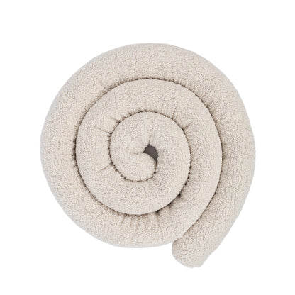 Baby Cot Bumper Pillow - Safe Roll | Bearly Cream 400 cm