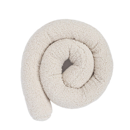 Baby Cot Bumper Pillow  -  Safe Roll | Bearly Off White 150 cm