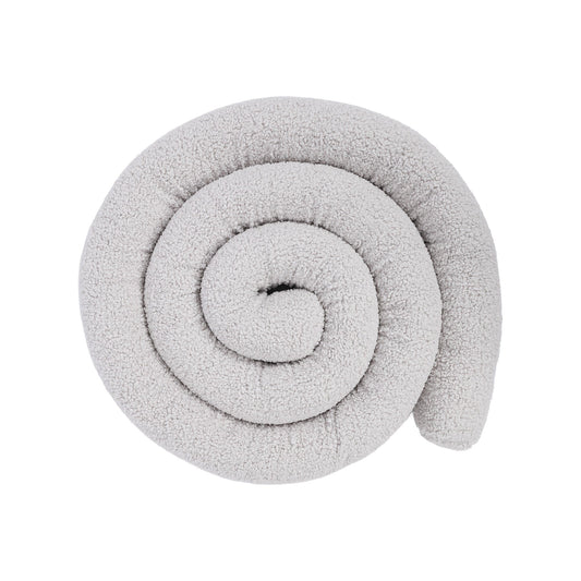 Babybett-Stoßstangenkissen - Safe Roll | Bearly Off White 400 cm