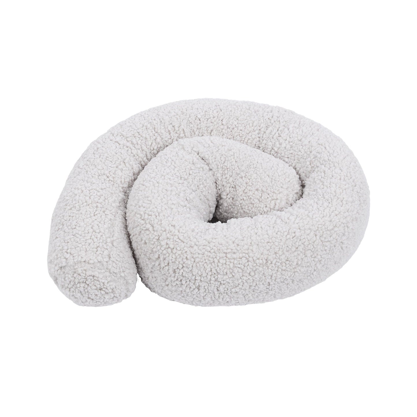 Baby Cot Bumper Pillow  -  Safe Roll | Bearly Off White 400 cm
