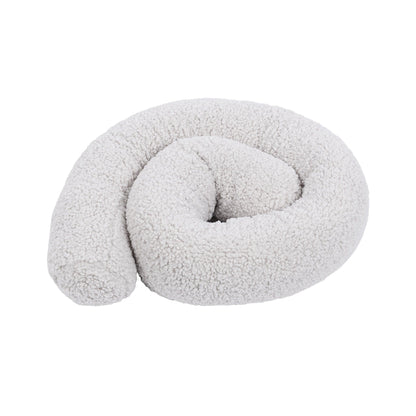 Baby Cot Bumper Pillow  -  Safe Roll | Bearly Off White 400 cm