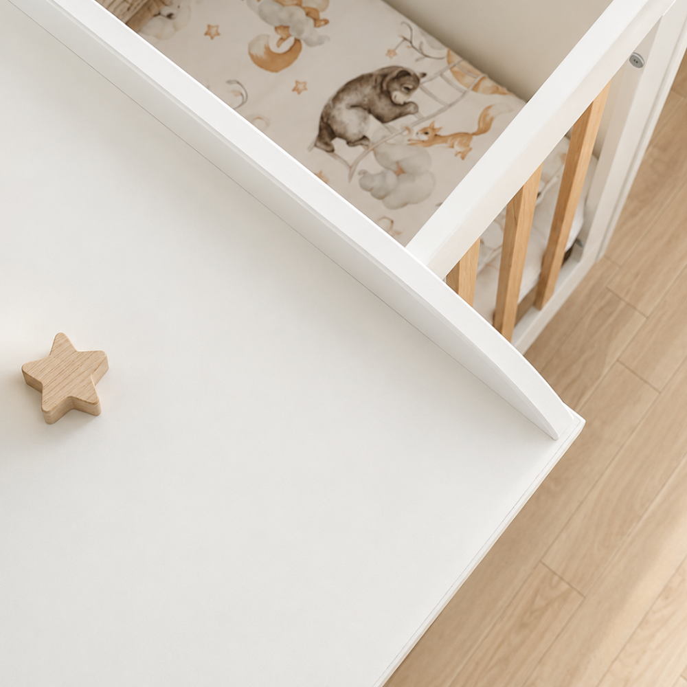 ATB Wickelaufsatz für Babybetten – Weiß – weitere Produktansicht 3