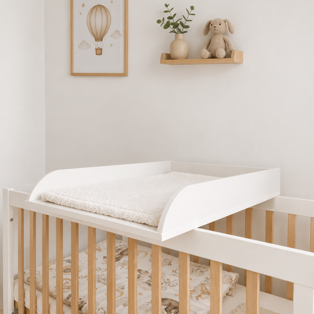 ATB Wickelaufsatz für Babybetten – Weiß – weitere Produktansicht 5