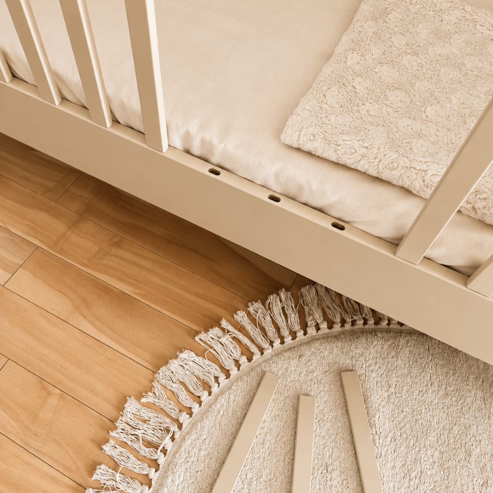 ATB ILA Babybett 120 × 60 cm mit Schutzgitter – Kaschmir – weitere Produktansicht 8