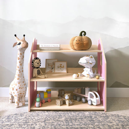 BusyKids speelgoedrek – zachtblauw/roze