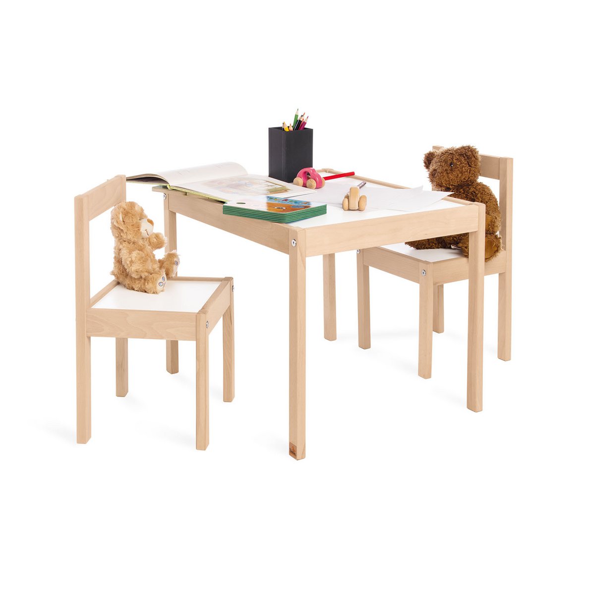 Kindertisch- und Stuhlset „Olaf“, 3-teilig
