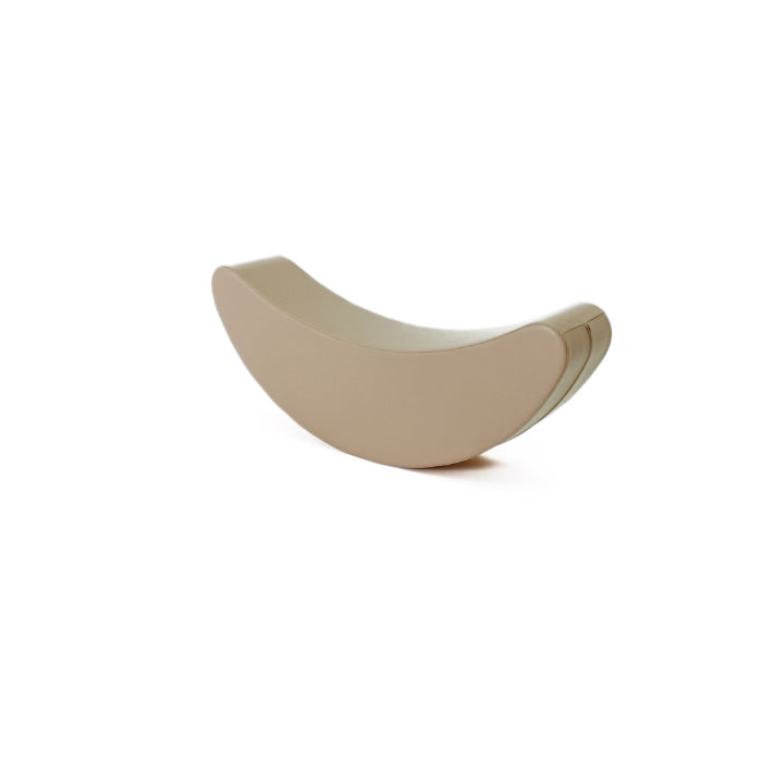 Beige banana shaped rocker toy