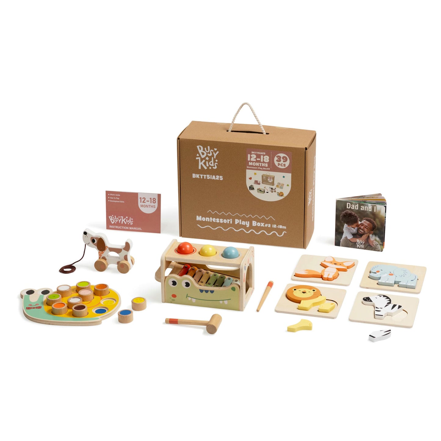 Montessori-Set „BusyKids“ für Kinder von 12 bis 18 Monaten