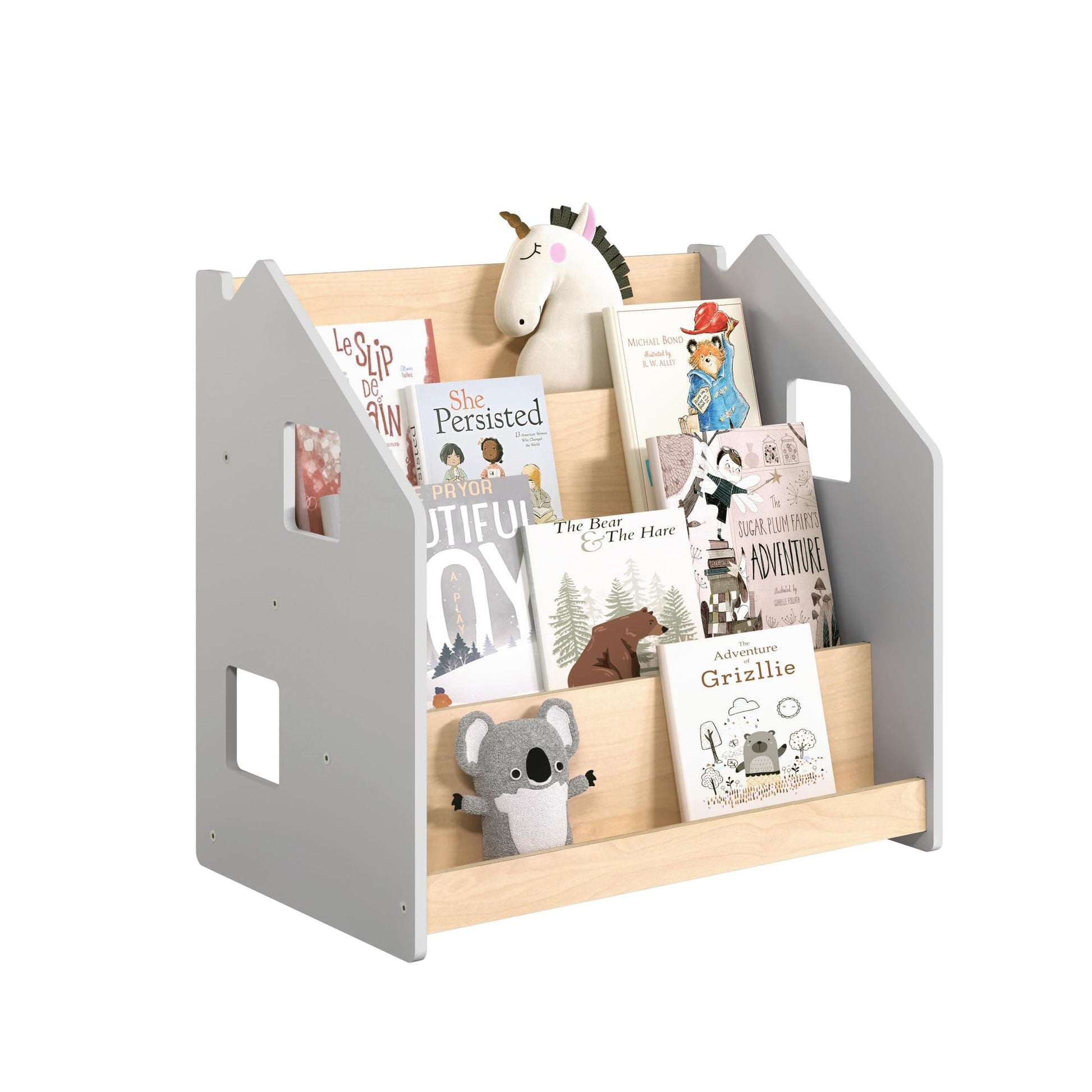 BusyKids Montessori boekenkast – grijs