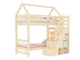 Hausbett Alpy Etagenbett - Treppe mit Stauraum