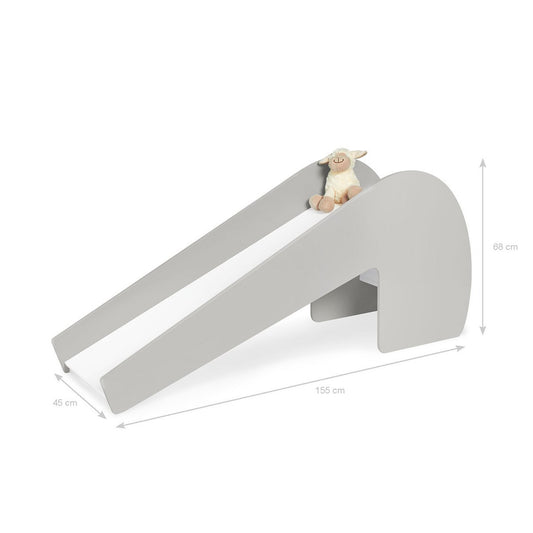 Indoor-slide "lotta", grijs/wit