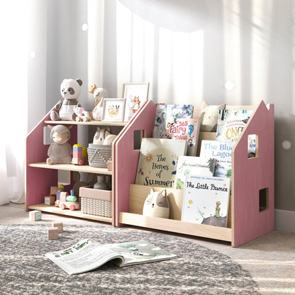 BusyKids speelgoedrek – zachtblauw/roze
