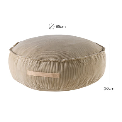 Slimcord Rundpouf, Sand