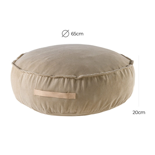 Slimcord Rundpouf, Sand