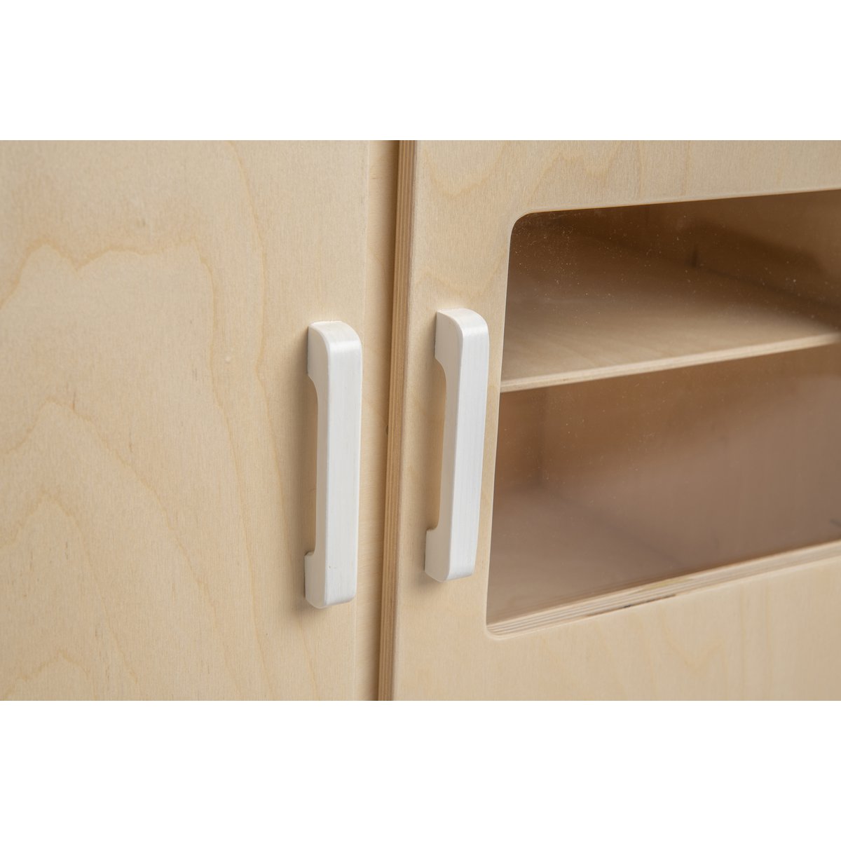 Van Dijk Toys Puppenkommode aus Holz – Natur mit Weiß (Kinderbetreuungsqualität)