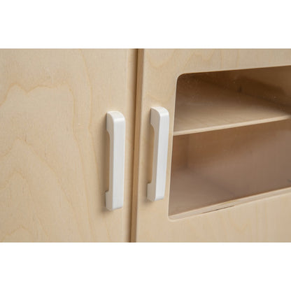 Van Dijk Toys Puppenkommode aus Holz – Natur mit Weiß (Kinderbetreuungsqualität)