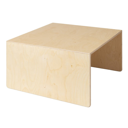 Wooden cube table &amp; children's bench - 75x75x40 cm