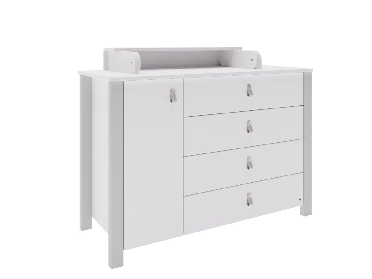 YappyÉtude Wickelkommode II – 120 cm – zusätzliches Produktfoto Skygrey