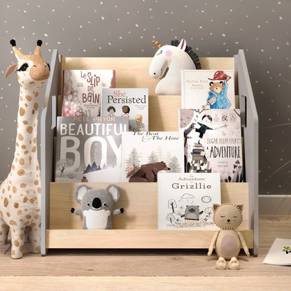 BusyKids Montessori boekenkast – grijs