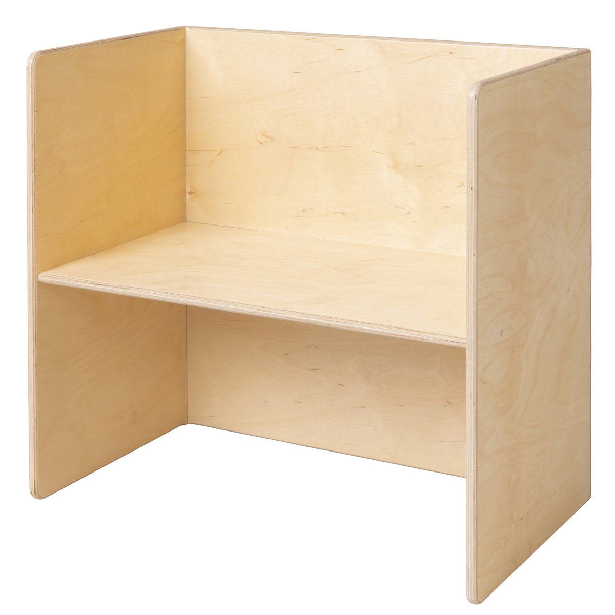 Houten kubustafel & kinderbank - 75x75x40 cm