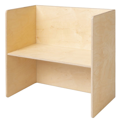 Houten kubustafel & kinderbank - 75x75x40 cm