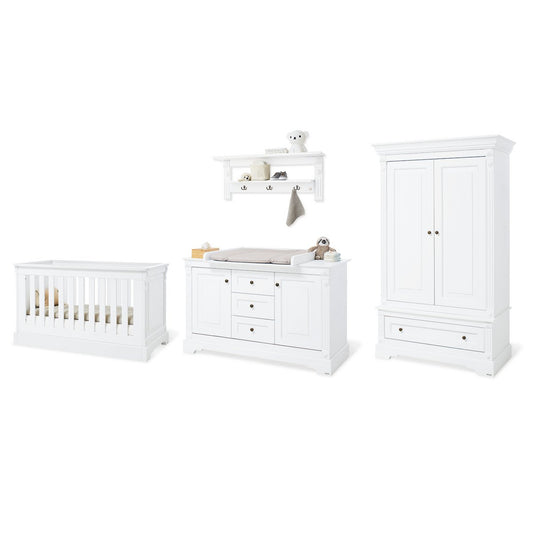 Babyzimmer Emilia extra breit – 4-teilig mit Kleiderschrank