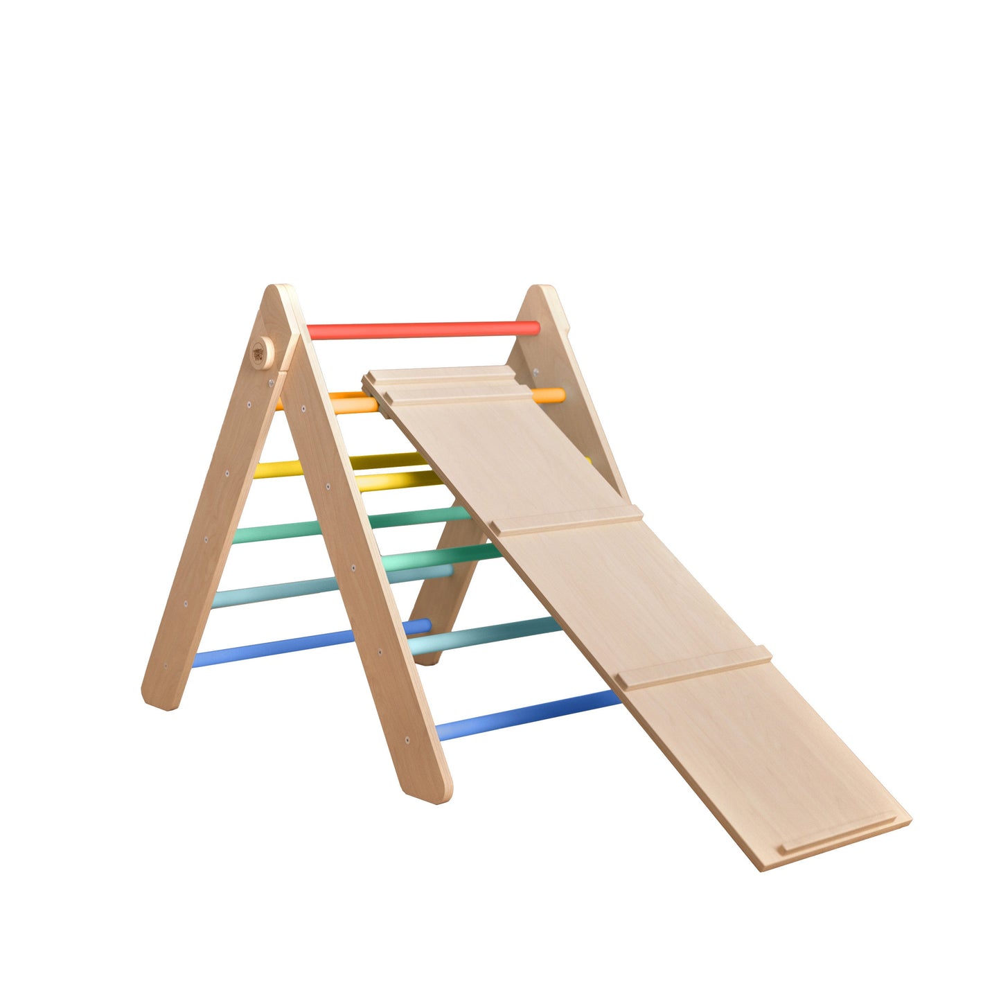 Pikler Triangle and double-sided board set - Bright