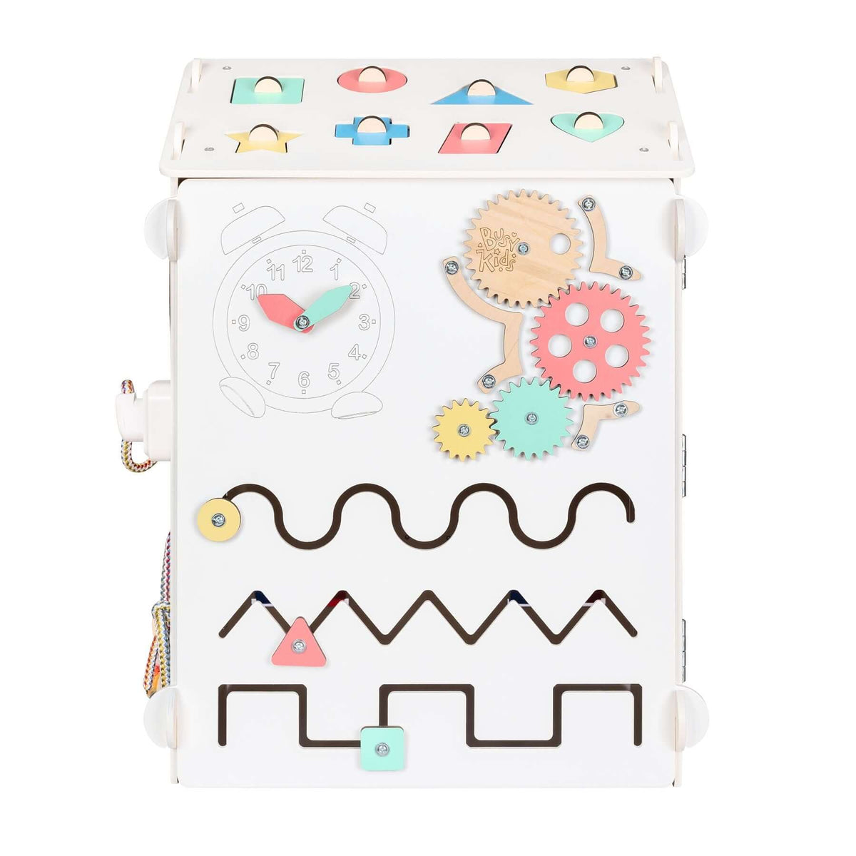 BusyBoard Sensory Play House - White