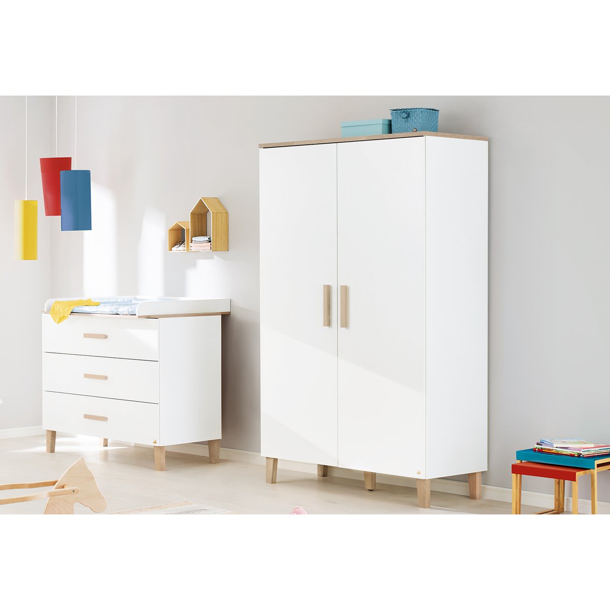 Kledingkast Lumi 2-deurs – productbeeld 3