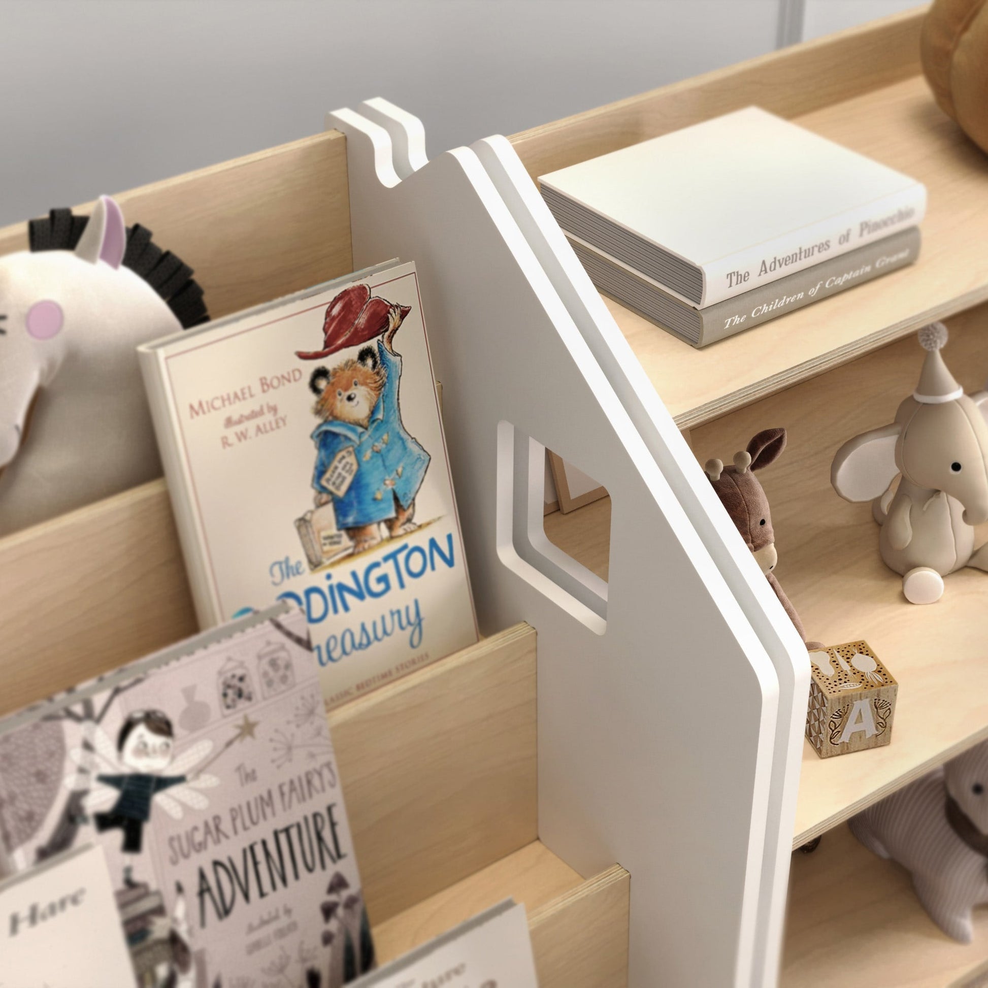 BusyKids speelgoedrek – wit en grijs