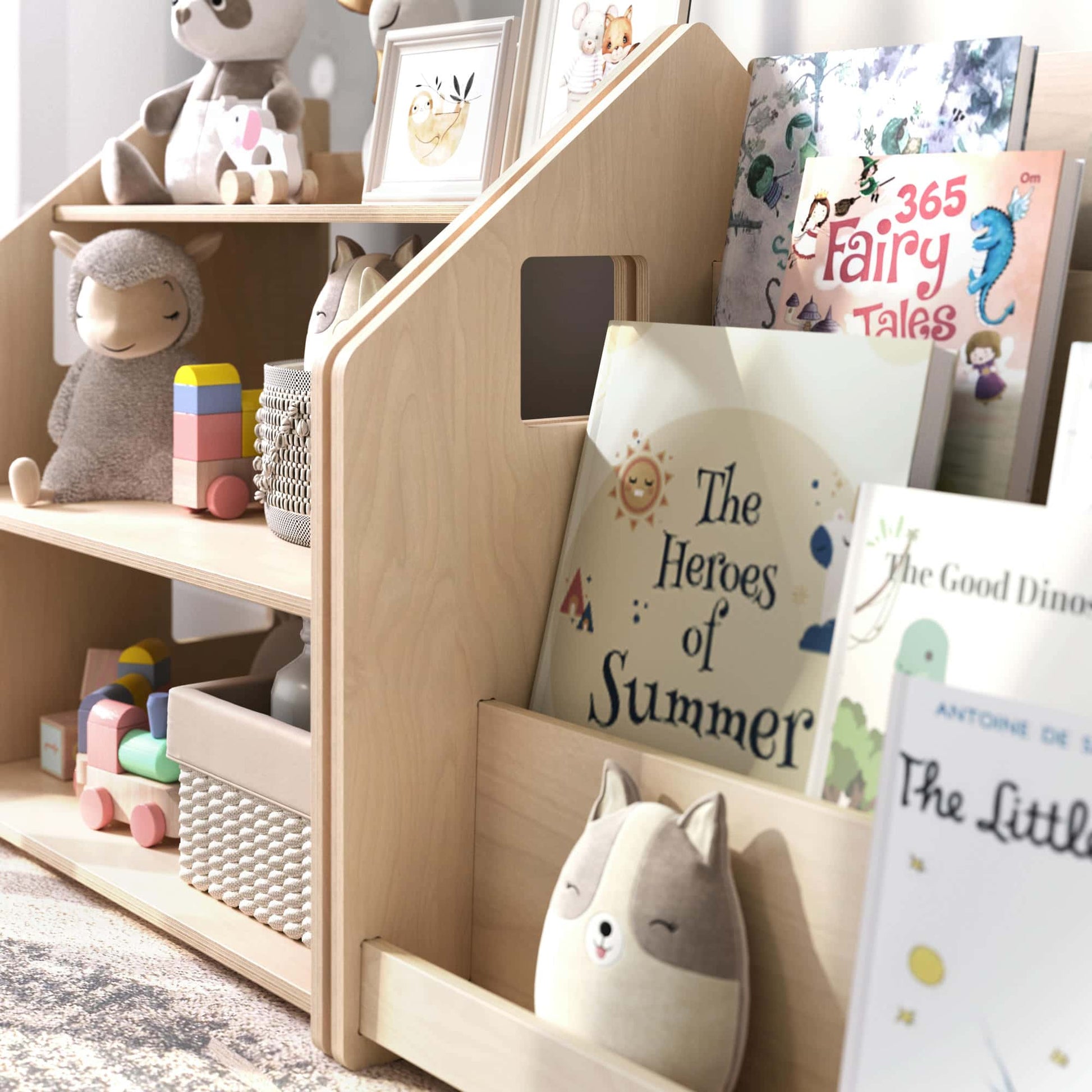 BusyKids boekenkast en speelgoedrek set – limited edition