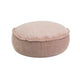 Ästhetischer runder Pouf, Puderrosa