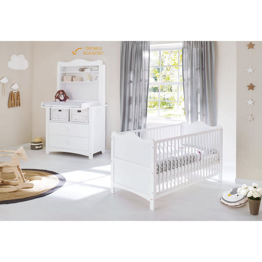 Babyzimmer Florentina breit – 3-teilig mit Regaleinheit
