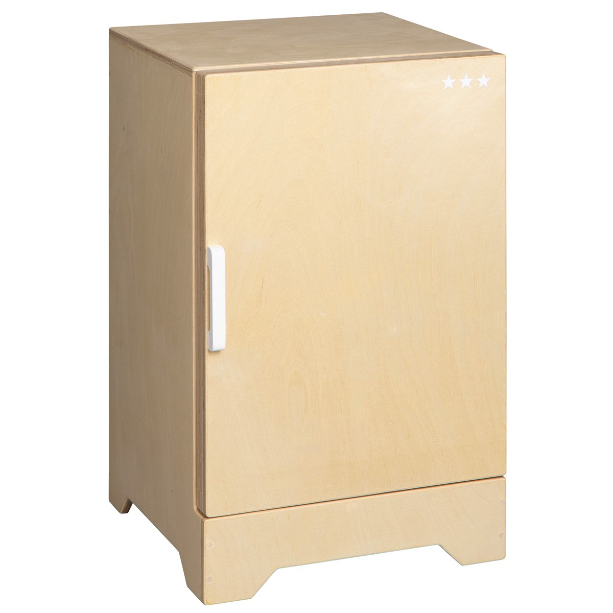 Van Dijk Toys Spielzeugkühlschrank aus Holz - Natur mit Weiß (Kinderbetreuungsqualität)