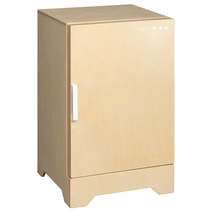 Van Dijk Toys Spielzeugkühlschrank aus Holz - Natur mit Weiß (Kinderbetreuungsqualität)