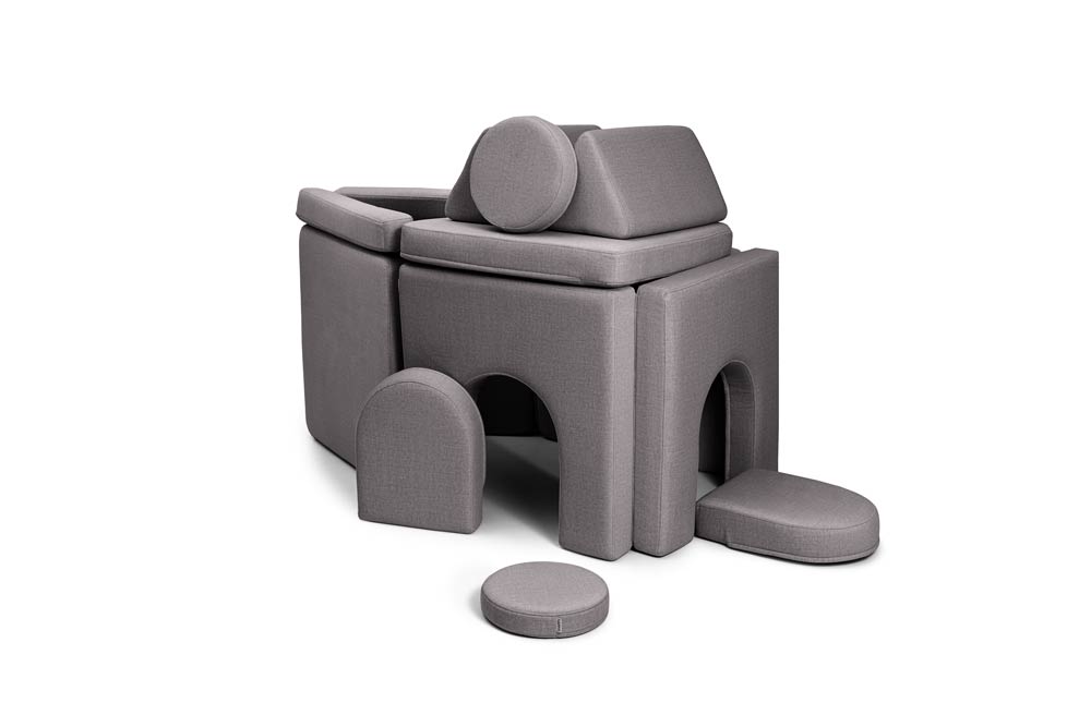 Shappy Original Play Sofa And Arches Set Dark Grey