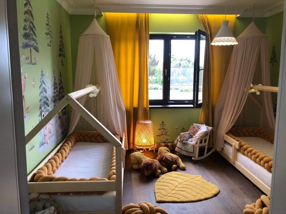 Bed house Tery - wooden children's bed - 90x200 cm