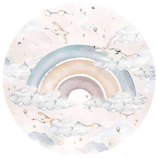 Regenbogen im Kreis für Jungen