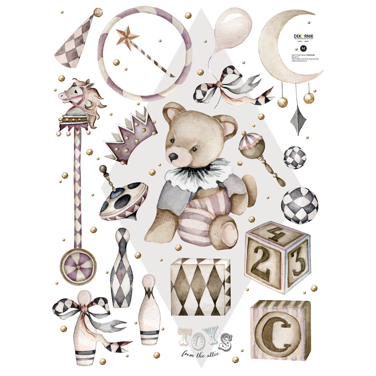 Hier ist Theodore! Großes Set 2 / Spielzeug vom Dachboden