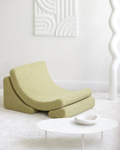 Wigiwama Matcha Moon Chair - teddystof loungestoel