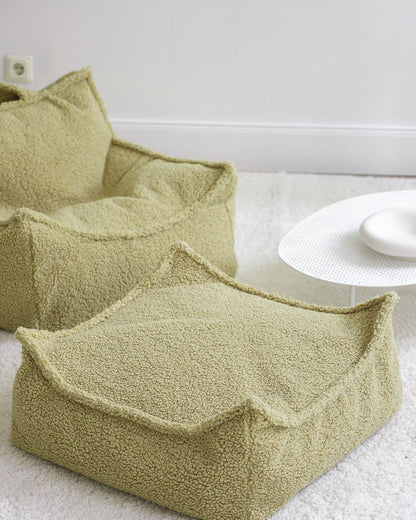 Wigiwama Matcha Square Ottoman - teddystof poef